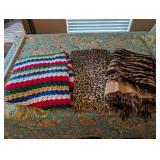 3 THROW BLANKETS