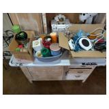 LARGE LOT OF CANDLES, ODDS & ENDS KITCHEN, ETC.