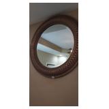 FRAMED OVAL MIRROR