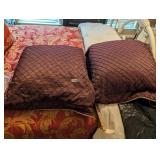 2 LARGE THROW PILLOWS