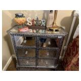 BEAUTIFUL MIRRORED NIGHT STAND
