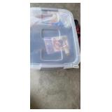 TOTE OF FABRIC AND LINENS