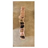 SHOE HOLDER WITH SHOES *NEEDS TOP SEWED