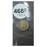 1959-D ROOSEVELT DIME