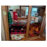 LOT OF GOODIES IN CHINA CABINET