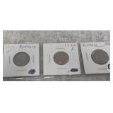 1917, 1920, 1926, BUFFALO HEAD NICKELS
