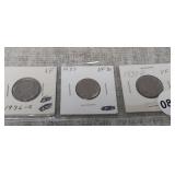 1936-S, 1937, 1937-D BUFFALO HEAD NICKELS