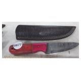 MHS CULTERY HAND HONED KNIFE WITH SHEATH