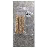 3 VIALS OF GOLD FLAKE