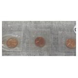 1961, 1962, 1963, LINCOLN PROOF CENTS