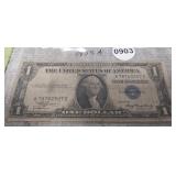1935 ONE DOLLAR, BLUE SEAL, SILVER CERTIFICATE