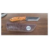 MHS CULTERY HAND HONED KNIFE WITH SHEATH
