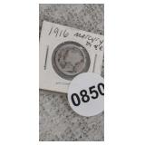 1916 MERCURY HEAD DIME