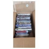 BOX OF DVDs