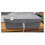 METAL CASH BOX WITH KEY