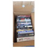 BOX OF DVDs
