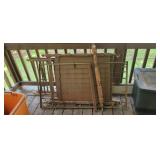 VINTAGE WOODEN BED FRAME