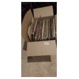 BOX FULL OF RECORD ALBUMS