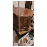 WOODEN END TABLE WITH STORAGE
