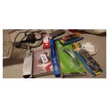 LARGE LOT OF ODDS & ENDS, SHOE LACES, FLASHLIGHT,C