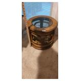 GLASS TOP END TABLE *MATCHES 3095