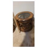 GLASS TOP END TABLE *MATCHES 3094
