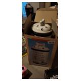 PET TREAT CANISTER WITH LID, NIB