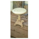 MARBLED TOP SIDE TABLE