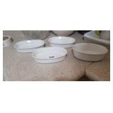 (3) CORNINGWARE SINGLE BAKE DISHES PLUS ONE