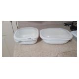 (2) CORNINGWARE BAKEWARE WITH LID