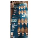 (2) PACKS LED 40W BULBS, NIP