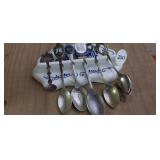SOUVINER SPOON RACK WITH SPOONS