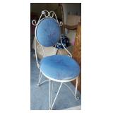 PRETTY WROUGHT IRON VANITY CHAIR
