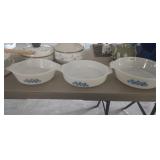 (3) VINTAGE FIRE-KING BOWLS