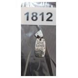 STERLING SILVER LOVE PENDANT/CHARM
