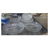 LOT OF PRESSED GLASS PCS.