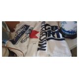 (3) ADVERTISING RALLY TOWELS, COWBOYS, MICH., CBS