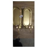 PAIR OF MID CENTURY CANDLE SCONCES