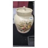 CASEY POTTERY, STONEWARE CANISTER WITH LID