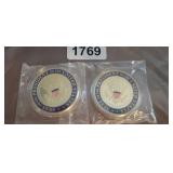 (2) PRESIDENT TRUMP COMMERATIVE COINS