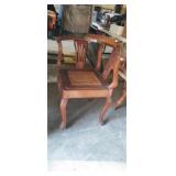 VINTAGE CANE SEAT ROUNDABOUT CHAIR