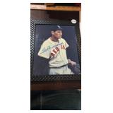 TED WILLIAMS, 8 X 10 SIGNED PHOTOGRAPH, COA, FRAM