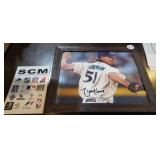 RANDY JOHNSON, 8 X 10 SIGNED PHOTOGRAPH, COA, FRA