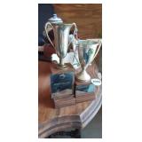 (2) SMALL ACTIVITY DAY TROPHIES