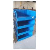 4 BIN PLASTIC ORGANIZER 27" TALL 14" DEEP