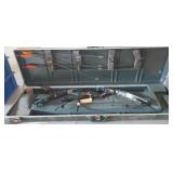 JENNINGS RACK MASTER BOW. ARROWS, CASE 29" X 70LB.