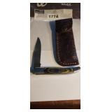 HAND HONED POCKET KNIFE WITH SHEATH