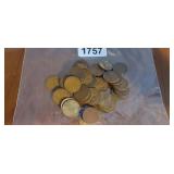 BAG OF (50) WHEAT PENNIES