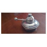 VINTAGE ALCOHOL BURNER LAMP LIGHT SILVER PLATED