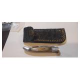 HAND HONED POCKET KNIFE WITH SHEATH